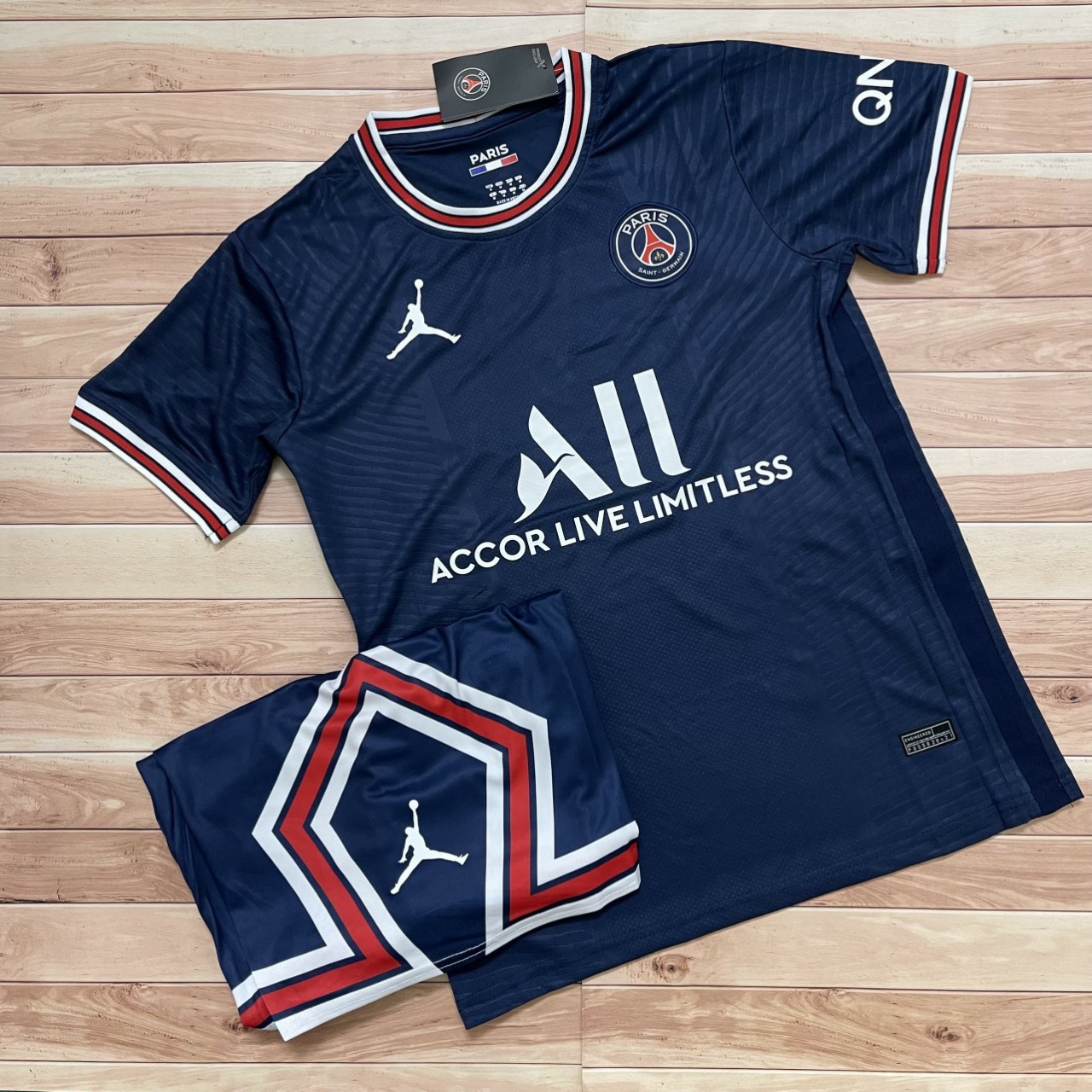 Áo bóng đá Câu Lạc Bộ Paris Saint-Germain F.C-Đen Mẫu mới 2022-Chuẩn Mẫu Thi Đấu- Polyeste Thái Cao Cấp