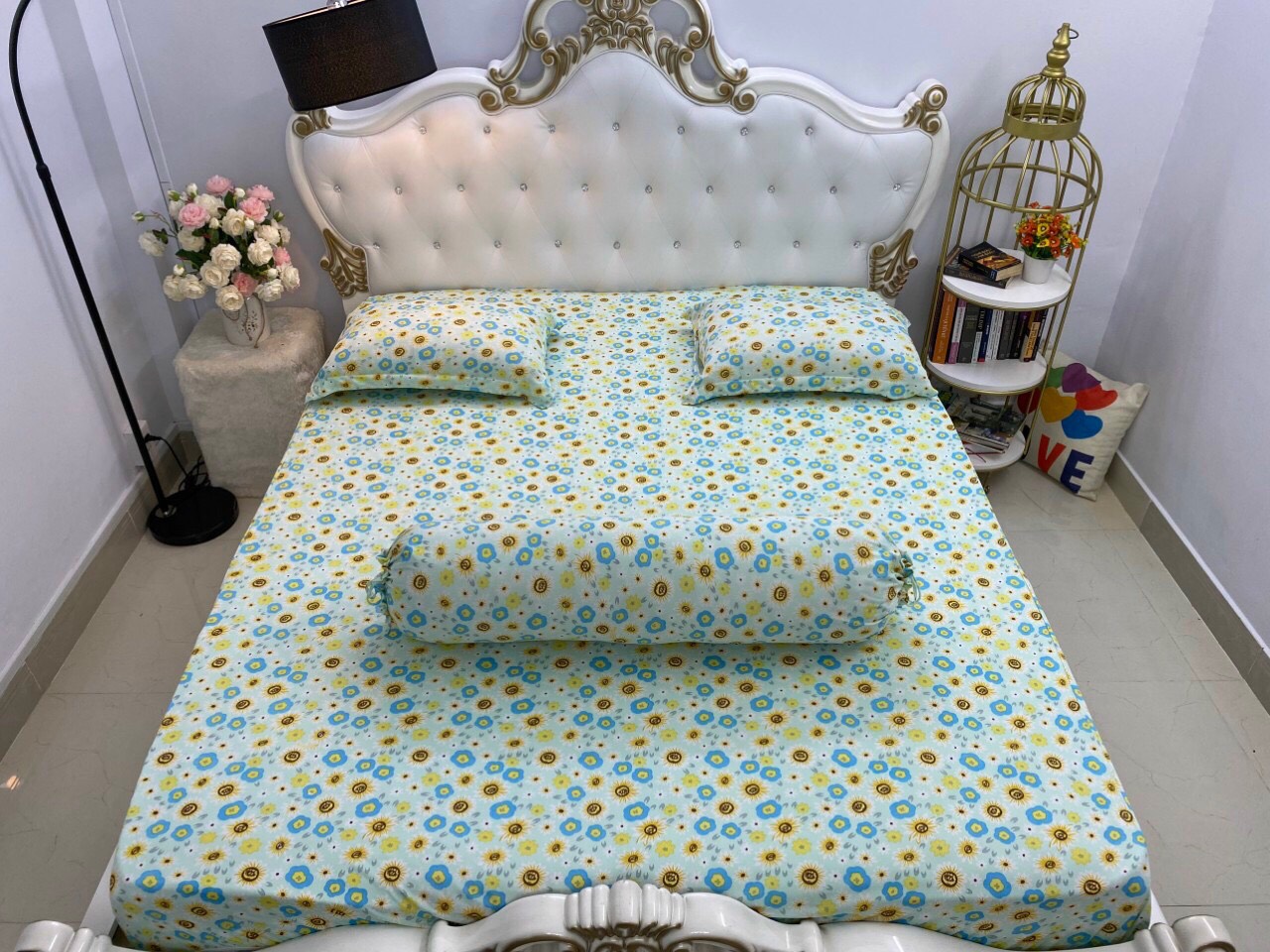 Bộ Drap gối Thun Hàn Quốc mát lạnh nhiều màu