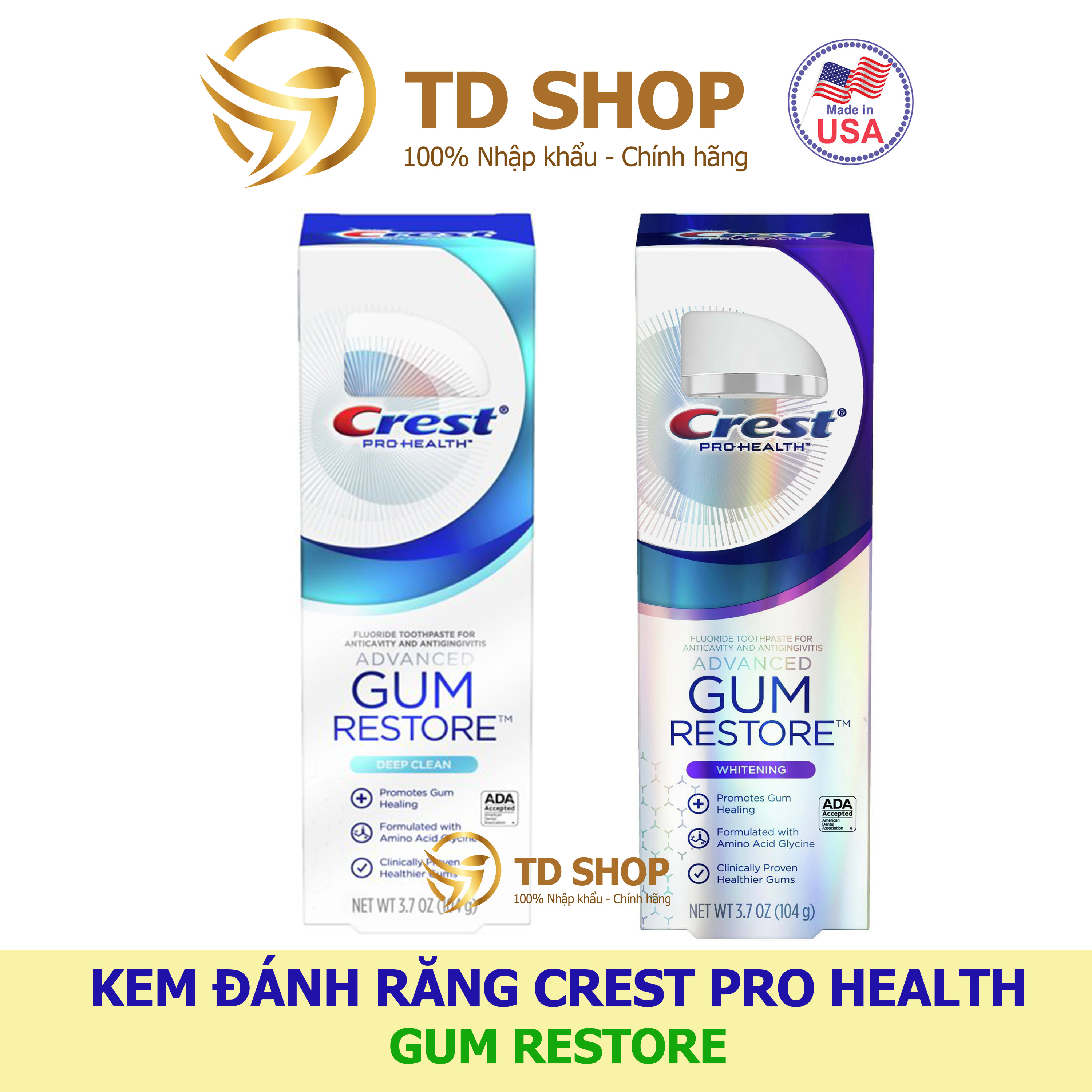 Kem đánh răng Crest ProHealth Gum Restore - TD Shop