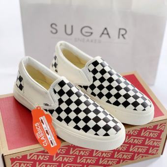 GIÀY VANS ĐEN OLD SKOOL , CARO , Chữ FOG , VANS CARO Dây giày sneaker van vault dáng lười slip on Duy Giày