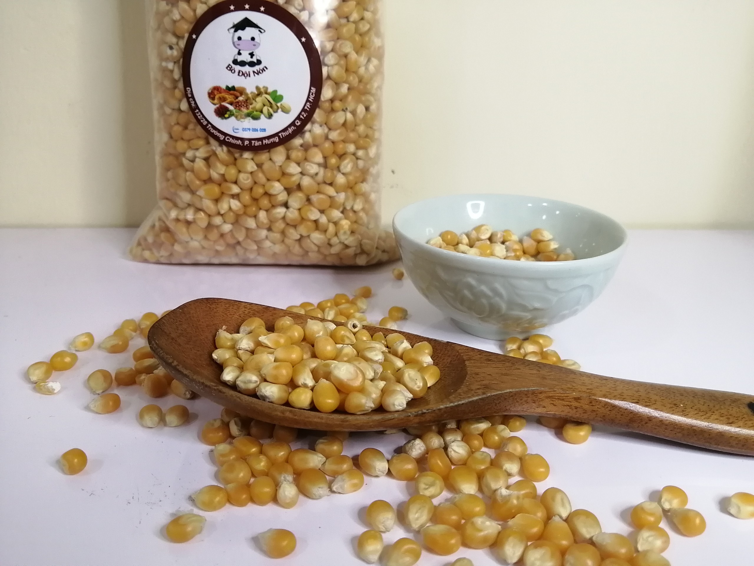500G NGÔ MỸ NỔ BẮP RANG BƠ - CHƯA CHẾ BIẾN BÒ ĐỘI NÓN