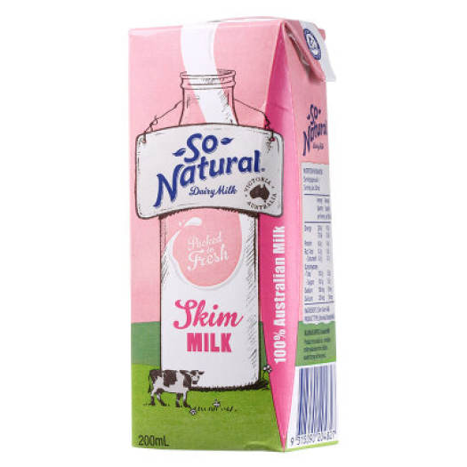 SỮA TƯƠI TÁCH BÉO TIỆT TRÙNG SO NATURAL- SKIM MILK