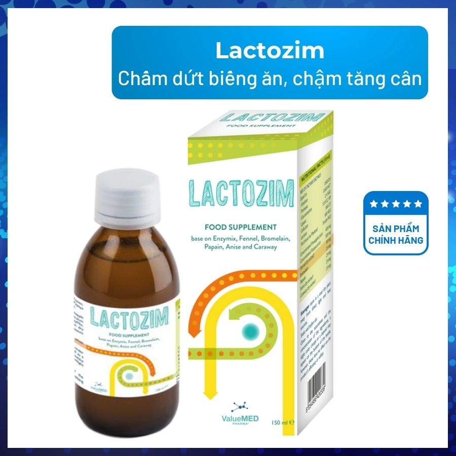 Lactozim - Men tiêu hóa hóa hỗ trợ trẻ biếng ăn, giúp bé ăn ngon, tiêu hóa tốt, tăng cường sức đề kháng cho bé. Nhập khẩu từ Ý