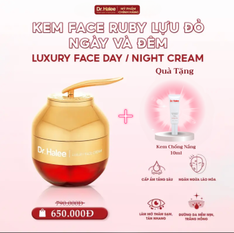 Kem Face Ruby Lựu Đỏ DRHALEE Dưỡng Trắng Da Ngày & Đêm