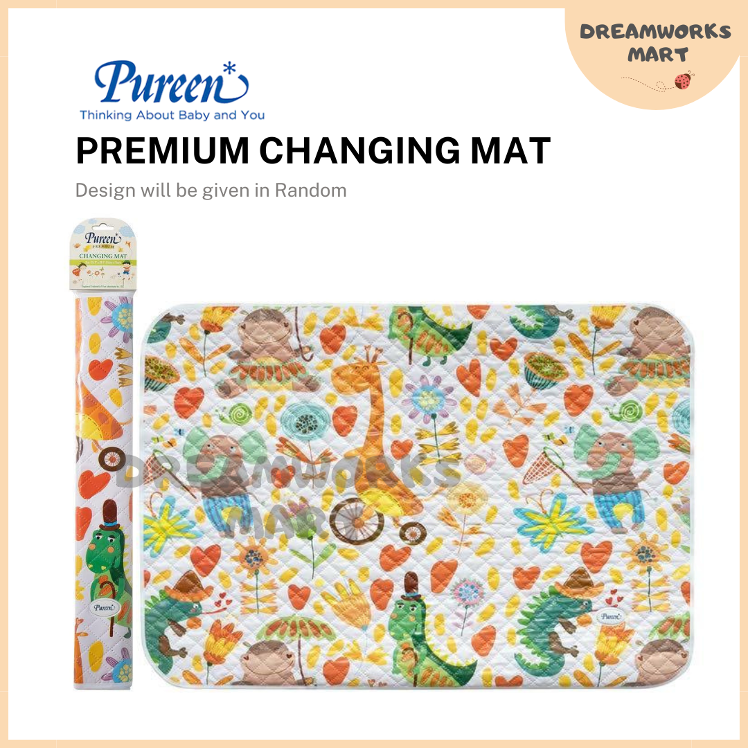 Baby Changing Mat Pureen Reusable, Breathable, Waterproof For