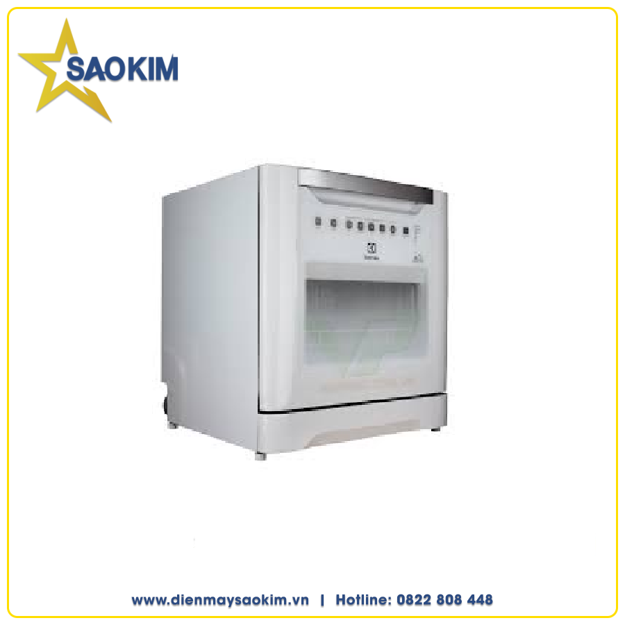 Máy rửa bát Electrolux ESF6010BW – Thiết kế nhỏ gọn – Màu trắng hiện đại - 6 chế độ rửa tiết kiệm nước - Hàng chính hãng