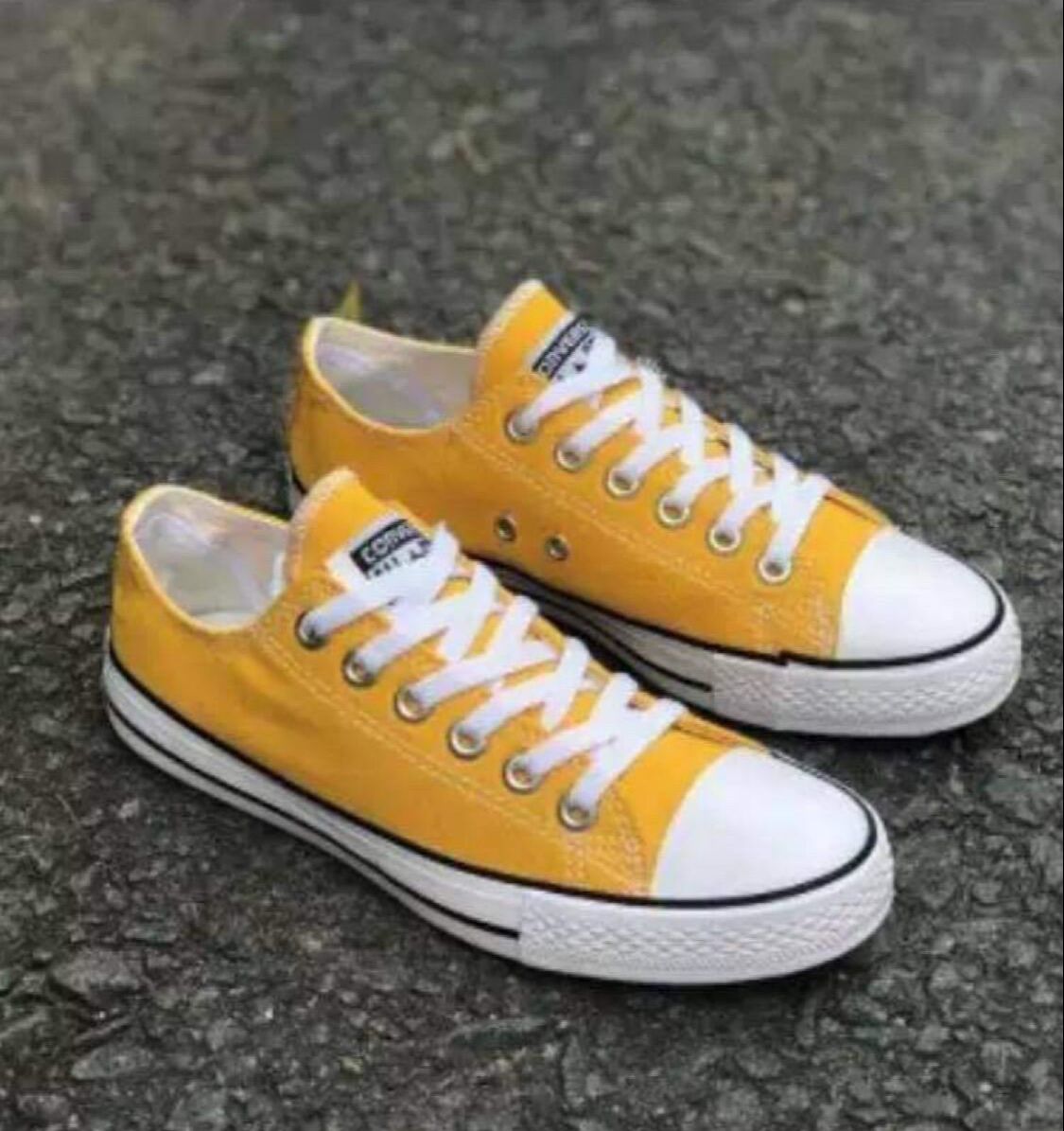 Giày convese Nam Nữ, Giày thể thao buộc giây,Giay sneaker thể thao , giay cv vàng thâp cổ, giày cv thể thao vàng nam nữ
