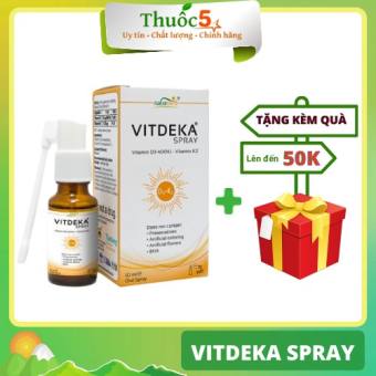 Vitdeka Spray dạng xịt bổ sung vitamin D3+K2 cho trẻ