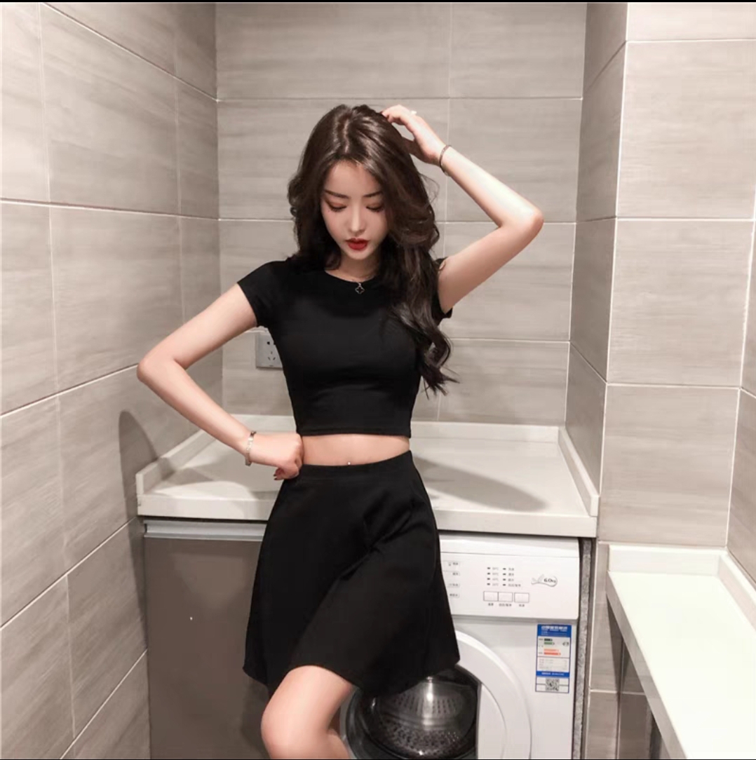 Áo thun Nữ Croptop Ctton bozip Siêu mát