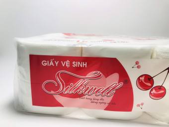 Giấy vệ sinh Silkwell cherry cao cấp 3 lớp 15 cuộn