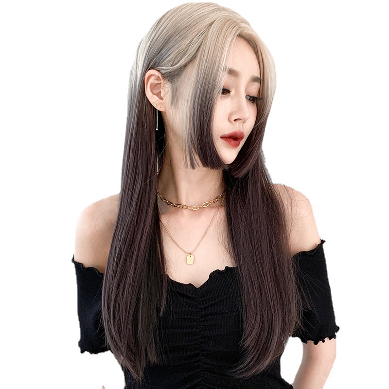 TSE Woman Wig Kiểu Nhật Bản Hime Cắt tóc giả thực tế không có mái bằng C-0324