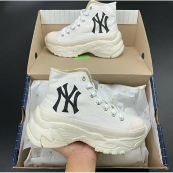Giày Giày MLB NY Chunky High New York Yankees Black white ( Full box)