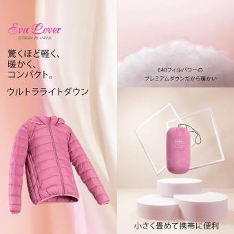 Áo khoác phao nữ siêu nhẹ có mũ siêu ấm MinaClothes - xuất nhật