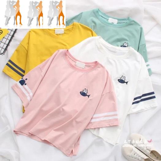 [Có video] Áo thun nữ tay lỡ form rông phong cách Hàn Quốc - Trùm Sĩ Thời Trang Nam Nữ - Bảo hành 7 ngày - 18072020733