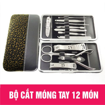 Bộ Dụng Cụ Cắt Móng Tay 12 Món - Bộ Kiềm Cắt, Bấm Móng Tay, Làm Nail