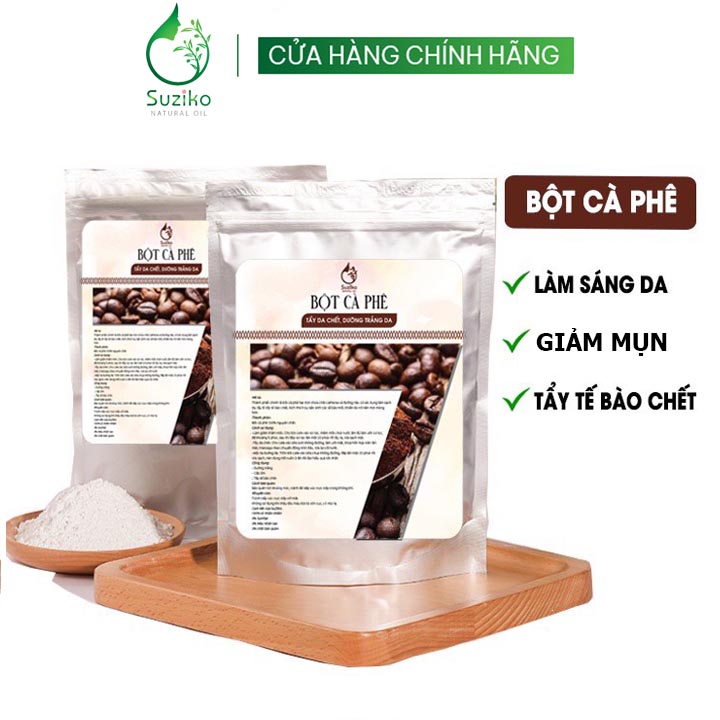 Bột Cà Phê SUZIKO đắp mặt nạ hữu cơ nguyên chất 50G - 100G | 100% Organic