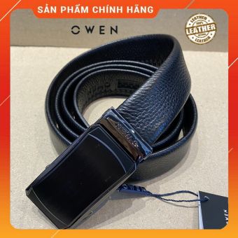 OWEN - Thắt lưng nam Owen - dây lưng da bò màu đen 220595