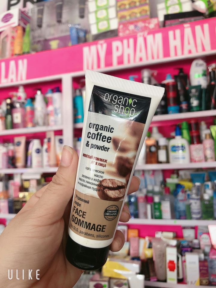 Tẩy tế bào chết cà phê organic