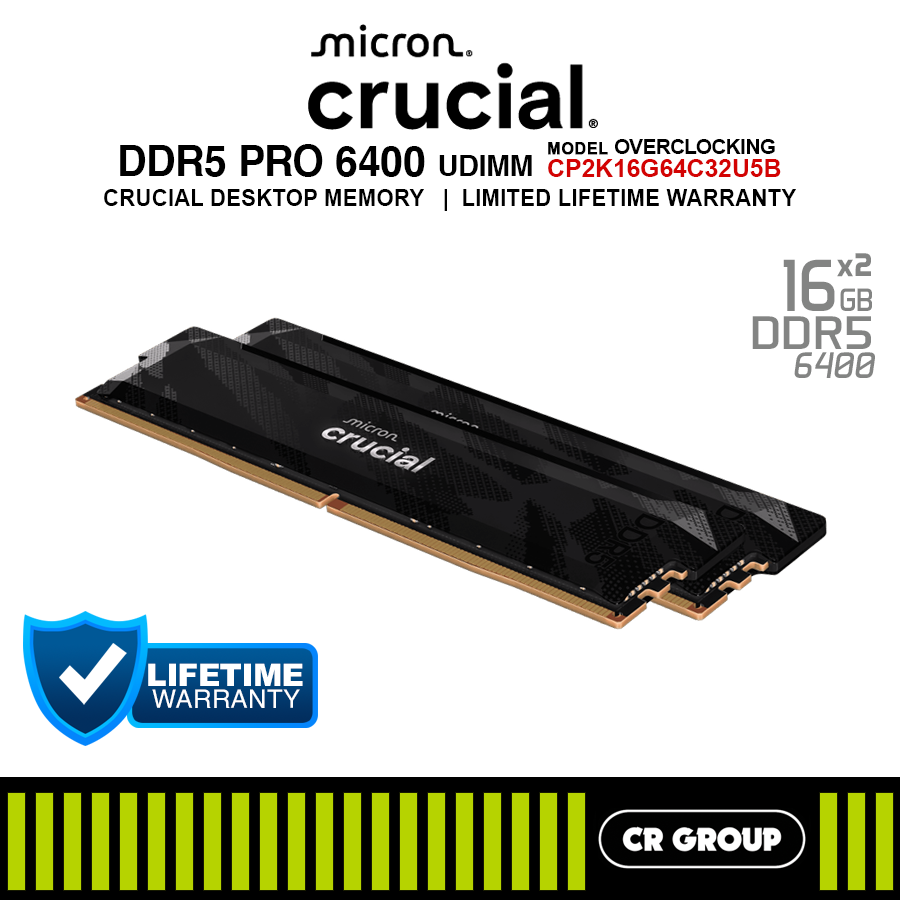 Shop Crucial Pro Ddr5 6000 2x16gb at Better Price Online | Lazada