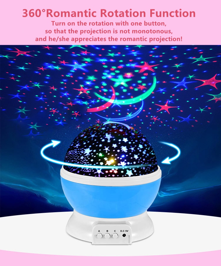 vivalux hàng có sẵn đèn led xoay máy chiếu vũ trụ đầy màu sắc giấc mơ lãng 6