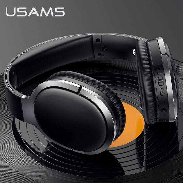 Tai nghe bluetooth chụp tai, gập được tai nghe rảnh tay có mic, tai nghe usams us-yn001 không dây bluetooth v.4.2, âm thanh vòm 3d với khả năng khử ồn, thỏa sức trải nghiệm âm thanh, kết nối nhanh, hàng có sẵn