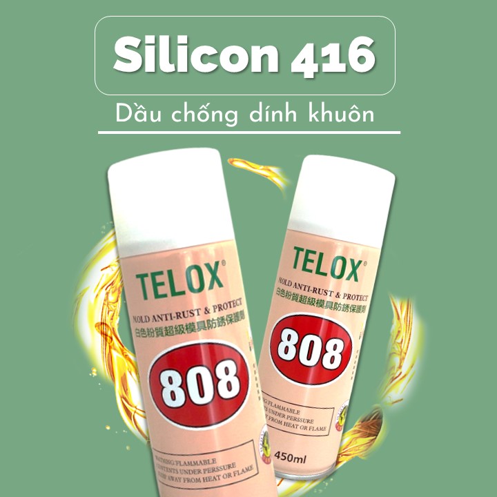 Bình xịt công nghiệp chống gỉ sét Telox 808 450ml