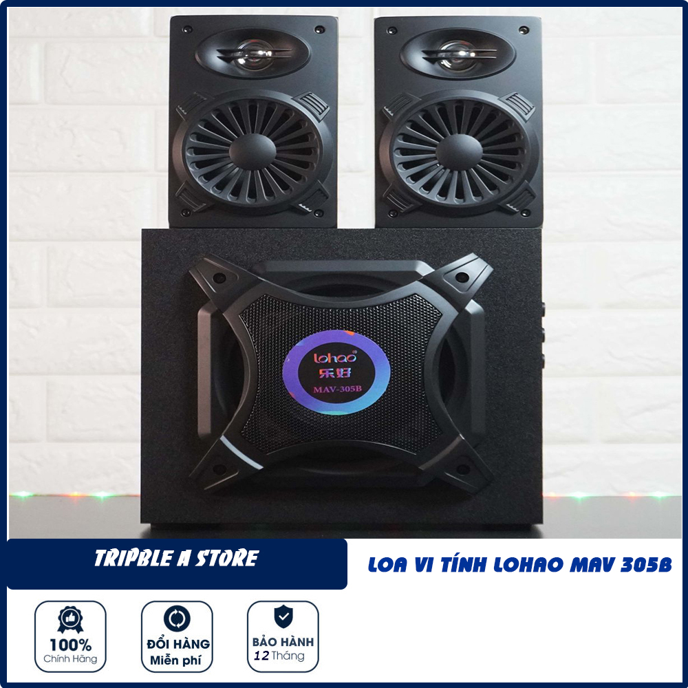 Loa Vi Tính Lohao MAV 305B Công Suất 100W - Loa Máy Tính Bass Mạnh - Âm Thanh Stereo - Vỏ Gỗ Âm Trầm Ấm