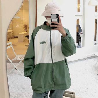 Áo Khoác Dù Nam Nữ Kiểu Dáng Giản Đơn Phối 2 Màu Độc Đáo in Phối Chữ 7 ZIA .Tp