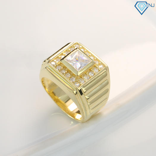 Nhẫn nam bạc thật xi vàng 18K NNA0097 - Trang Sức TNJ