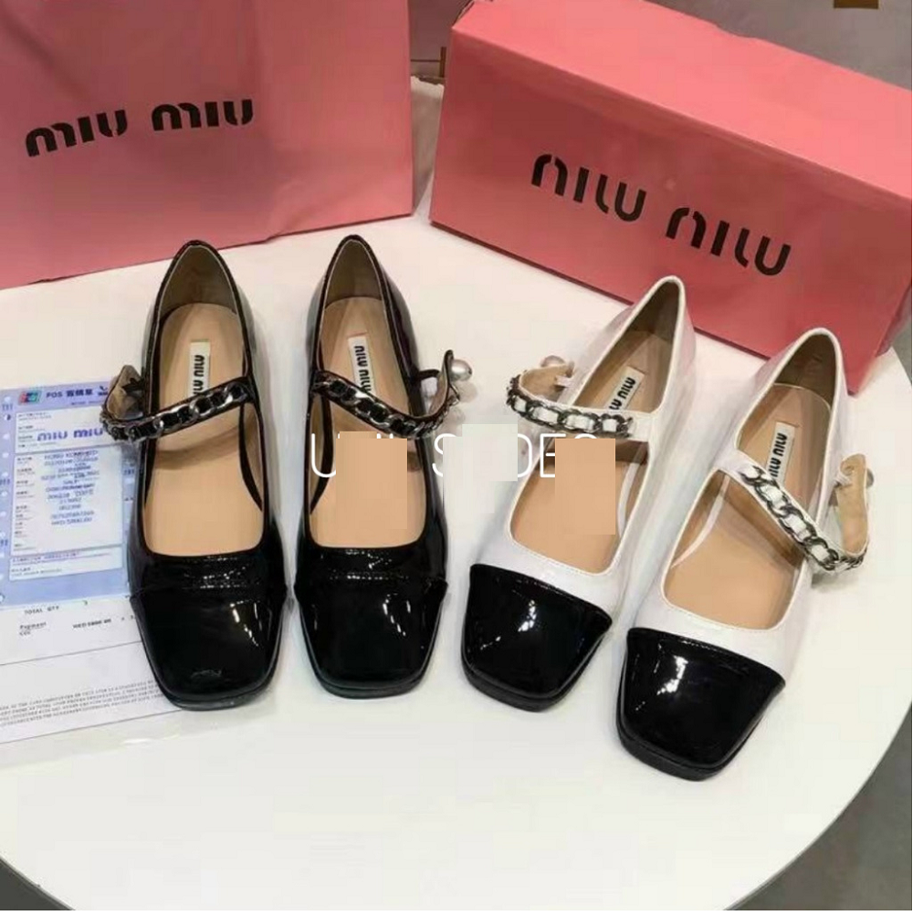 Giày bệt búp bê quai xích ngọc hohit ảnh thật