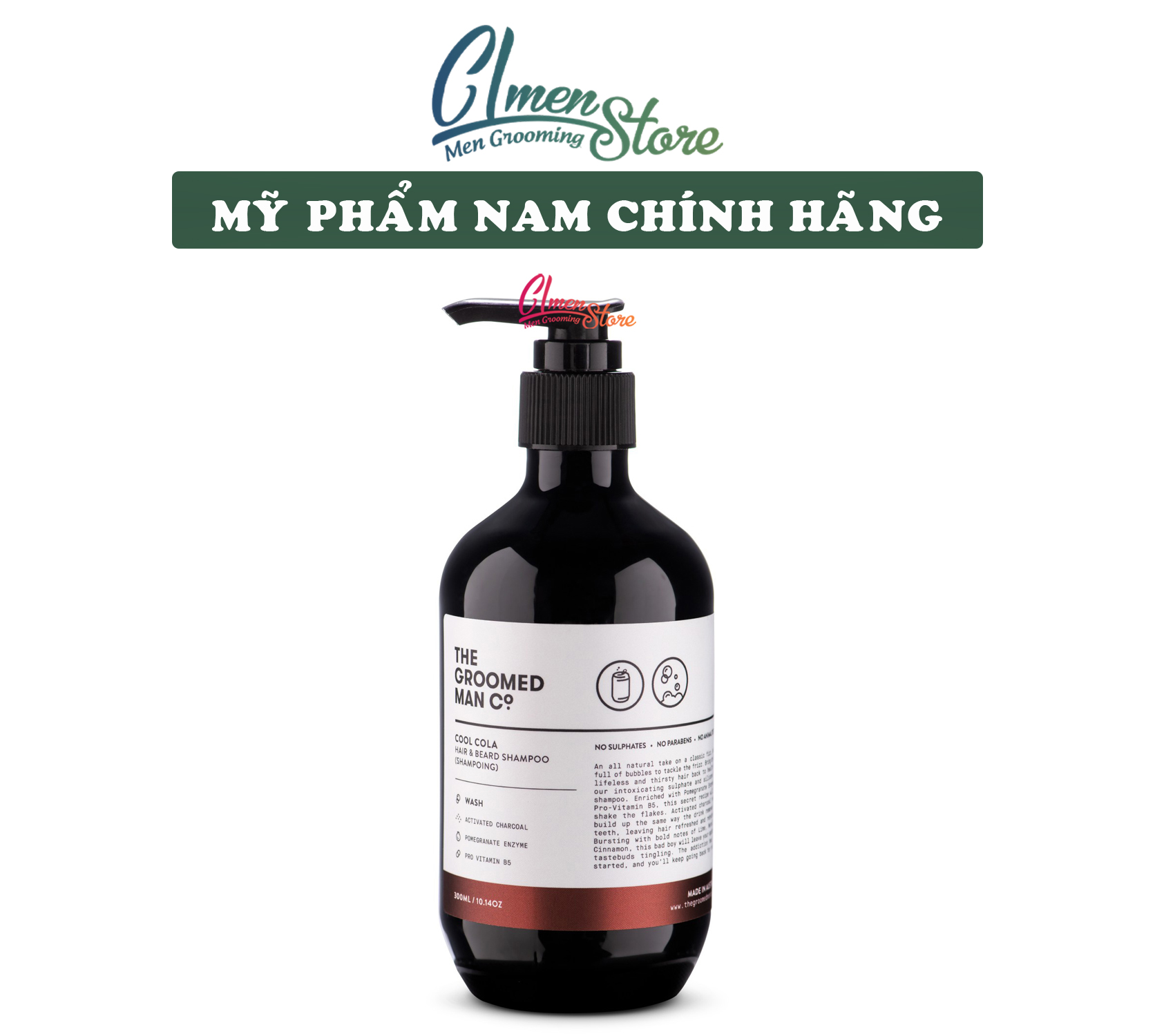 GỘI XẢ The Groomed Man Co. Cool Cola Hair And Beard Conditioner