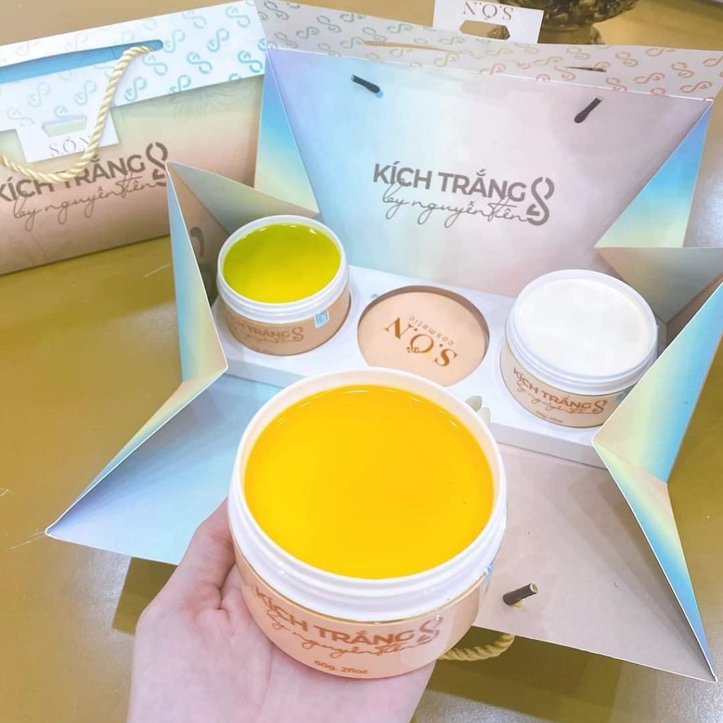 Kem kích trắng da body tam sắc s2 S.O.N Cosmetic 3 hủ chính hãng