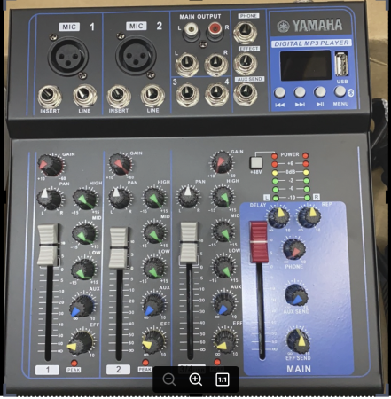 yamaha F4 4channel mixer w/bluetooth/usb sound mixer