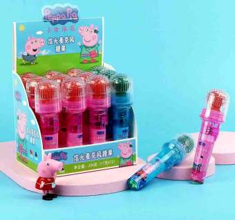 [Siêu Rẻ] Kẹo mút micro bé heo Peppa Pig có đèn siêu xinh