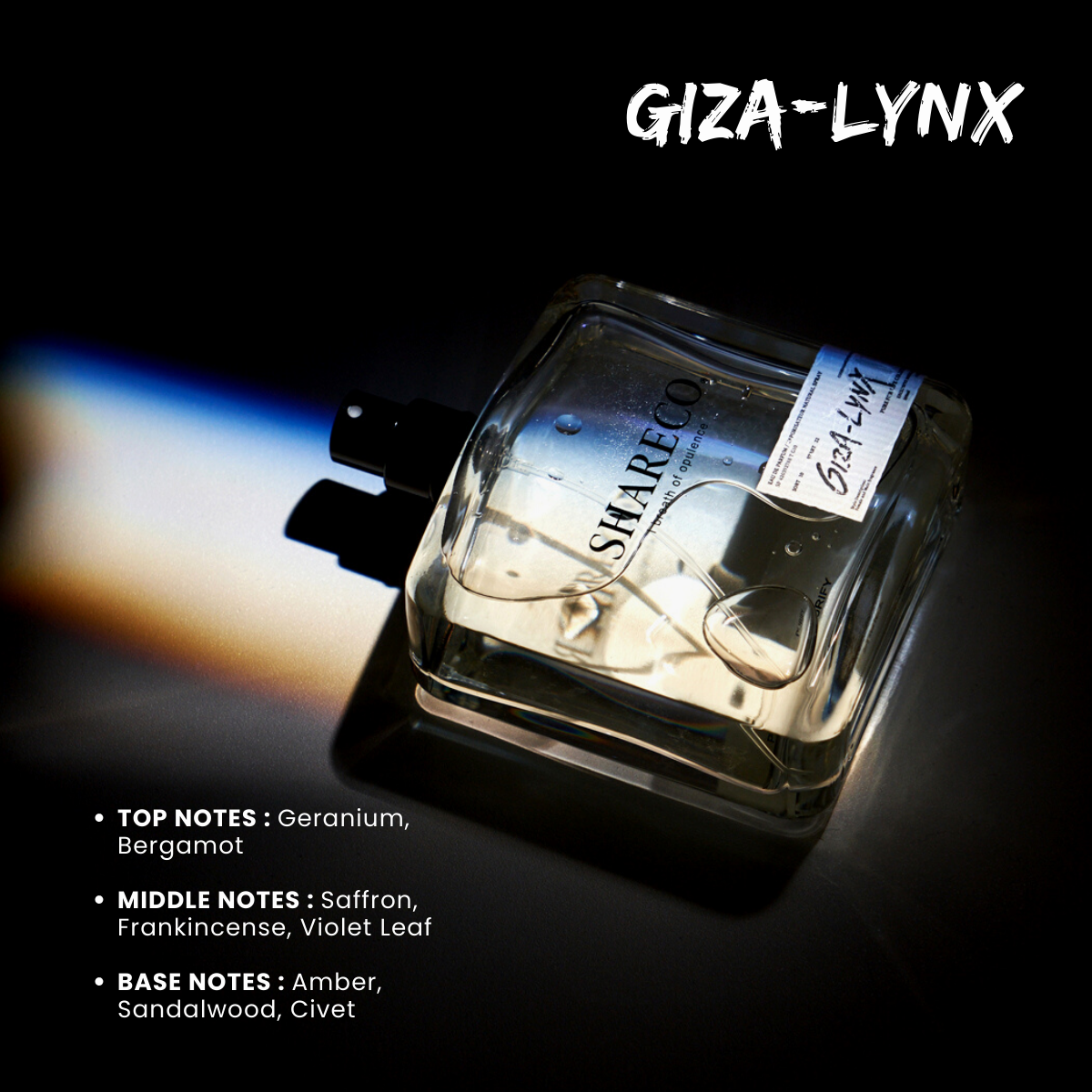 SHARECO 香衣水香水| GIZA-LYNX 琥珀檀香| Eau de Parfum (EDP SHARECO 香衣水香水| GIZA-LYNX 琥珀檀香| Eau de Parfum (EDP