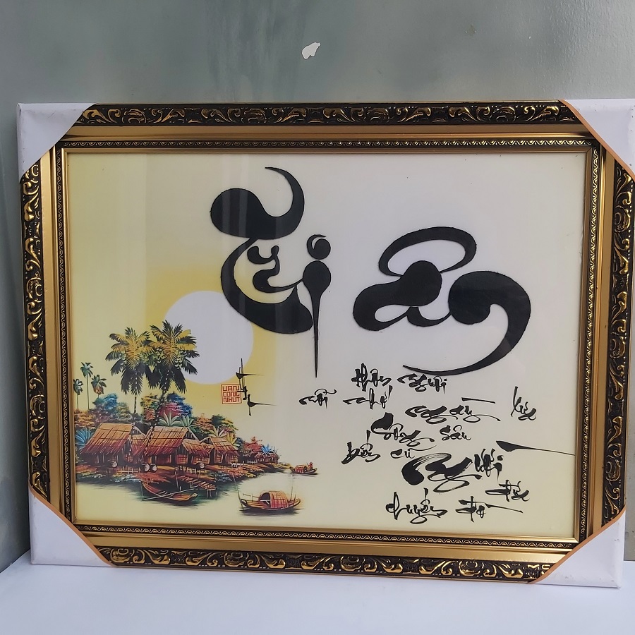 Thư pháp tri ân thầy cô. quà tặng 20/11, 8/3, 20/10, sinh nhật, tết. tranh treo tường, trang trí.