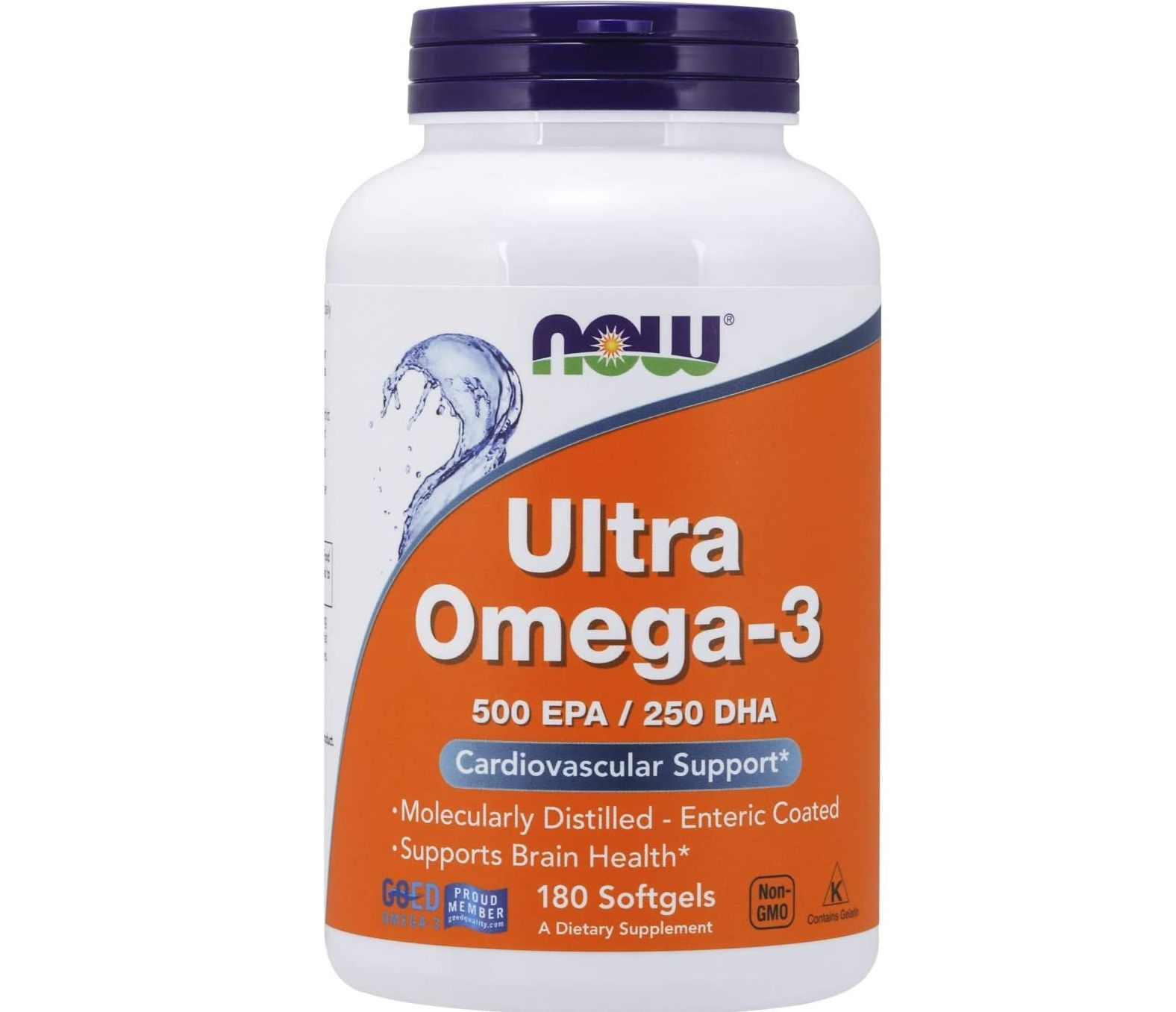 Now Ultra Omega 3 500 EPA / 250 DHA Viên uống dầu cá Omega-3 180 viên