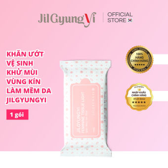Khăn giấy ướt vệ sinh vùng kín Jilgyungyi khử mùi, làm sạch, kháng khuẩn