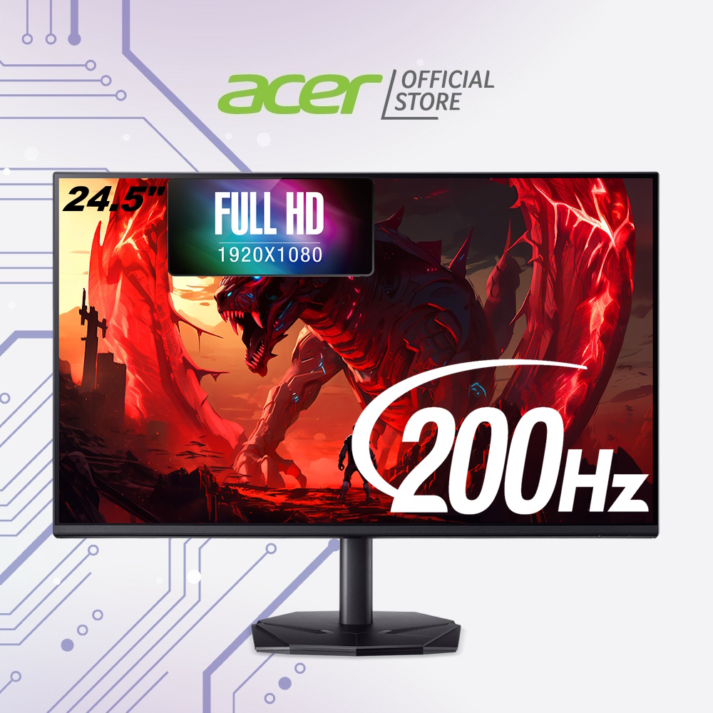 Acer Nitro VG250Q 24.5インチ FHD IPS 300Hz Acer Nitro VG250Q 24.5 FHD Gaming Monitor FreeSync UM.KV0AA
