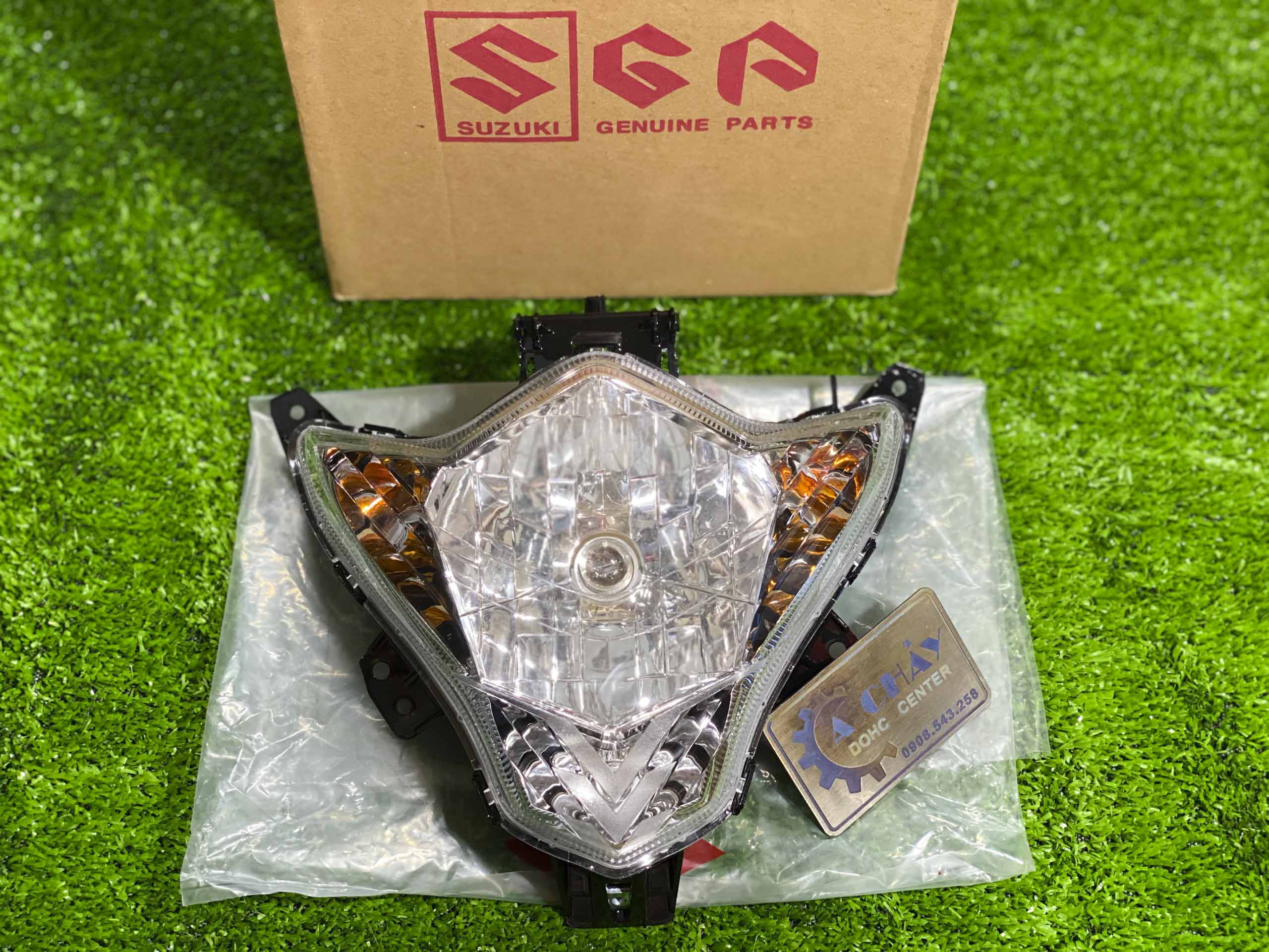 Chóa đèn trước trắng - raider xăng cơ, raider bxc - chính hãng suzuki indo