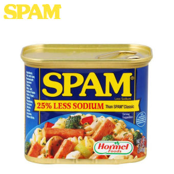 THỊT HỘP SPAM 25% LESS SODIUM 340 GRAM