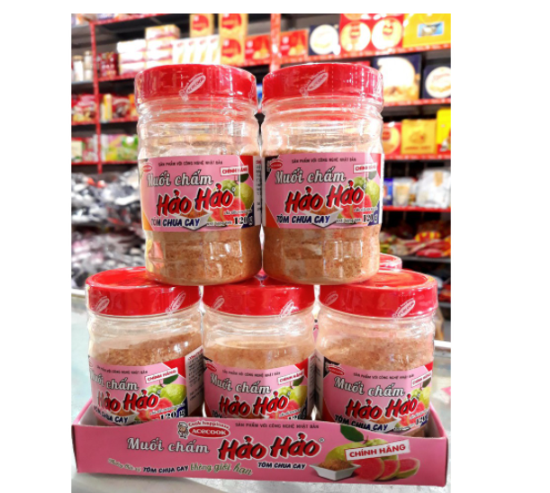 Lốc 6 hũ x 120g muối chấm hảo hảo chua cay acecook
