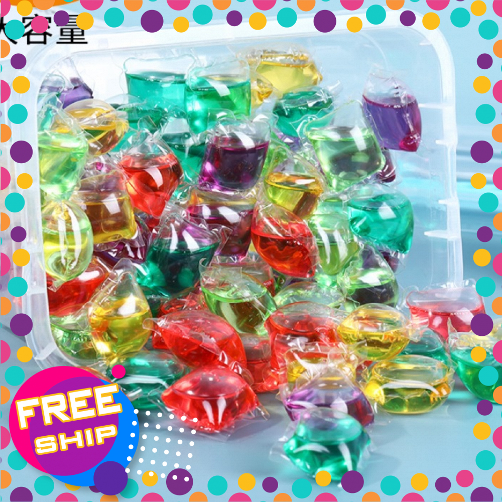 [HCM]Hộp 30 Viên Giặt Xả Quần Áo Đa Năng 3IN1 Tẩy Sạch Vết Bẩn Quần Áo Lưu Hương Lâu Giúp Việc Giặt Quần Áo Nhanh, Dễ Dàng Và Thuận Tiện Hơn