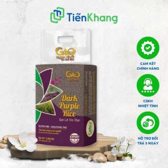 Gạo lứt tím than Export Thực phẩm hữu cơ, Gạo tím than thực dưỡng, Gạo lứt hữu cơ, Hỗ trợ giảm cân, giữ dáng, giảm cân