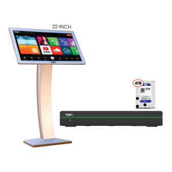 Bộ VietK Pro 4TB + Màn 22