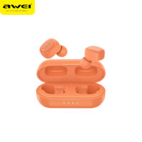 Awei T13 pro TWS Colorful HiFi Bluetooth earphone 5.3 Earphones Smart Noise Canceling stereo surround speaker with mic couple wireless Earbuds IPX6 Waterproof headphone support Type C fast charger earpiece for iphone 15 14 pro max samsung s24 ultra Huawei