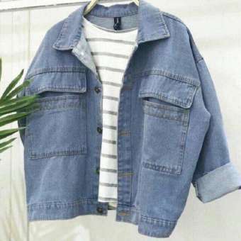 Áo khoác bò denim nữ giản dị