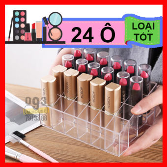 Khay để son và dụng cụ make up đa năng 24 ô  Kệ đa năng