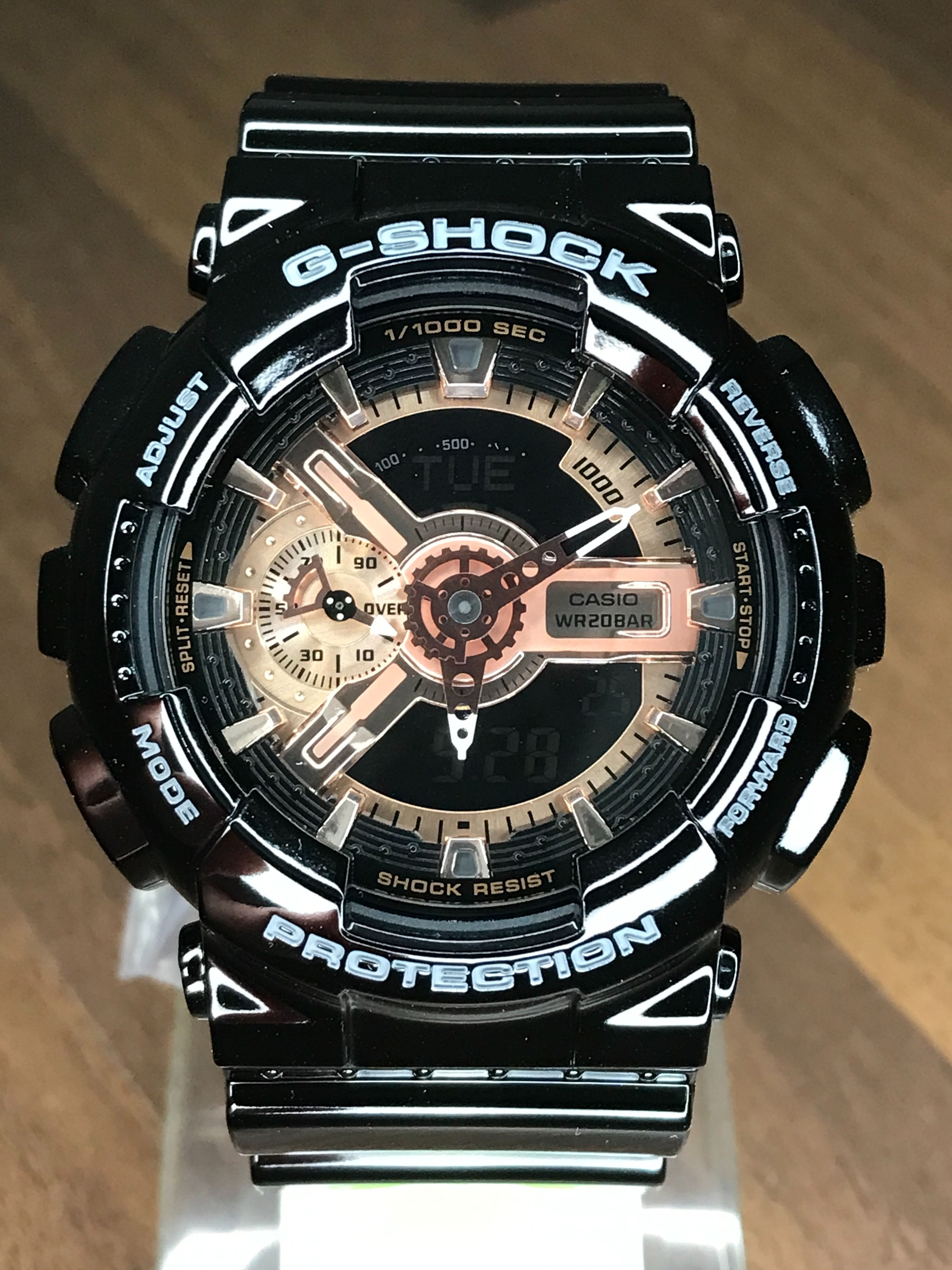 G shock black hot sale gold price