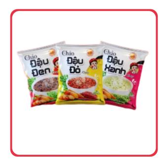 Cháo Đậu Đen, Đậu Đỏ, Đậu Xanh Âu Lạc 46g (gói)